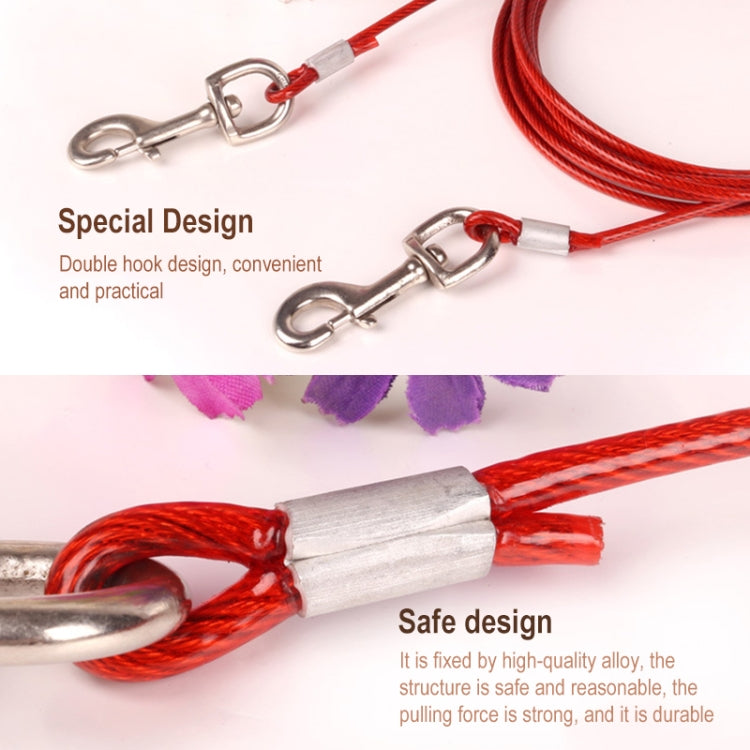 Double-End Steel Wire Rope Dog Lead – Heavy-Duty Traction & Guide Line