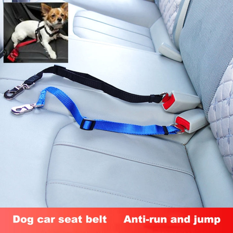 Adjustable Nylon Pet Dog Car Seat Belt – Black