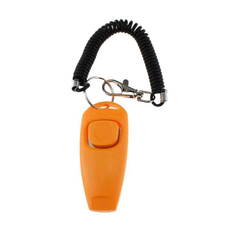 2-in-1 Pet Training Clicker & Dog Whistle with Retractable Wristband