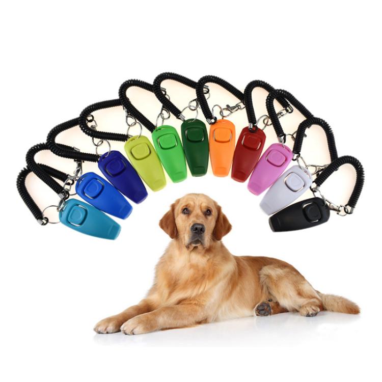 2-in-1 Pet Training Clicker & Dog Whistle with Retractable Wristband